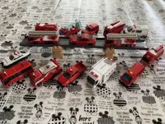 消防車ほか緊急救急ミニカー15台セット
