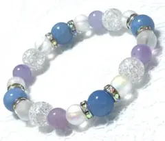 3/21まで特価　アクアマリン　アメジスト　パワーストーンブレスレット