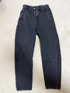 ZARA ダークグレー ストレートレッグデニムパンツ EUR32