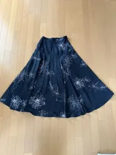 アシンメトリー　ブラック　ロングフレアスカート　ROYAL PARTY サイズF