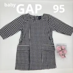 美品　baby GAP ベビーギャップ　95 ギンガムチェック　ワンピース