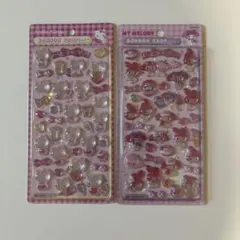 新品未使用品　ボンボンドロップシール　マイメロディ　キティ　正規品　２点セット