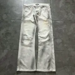 Made in Japan 00s white flared denim Y2K - メルカリ