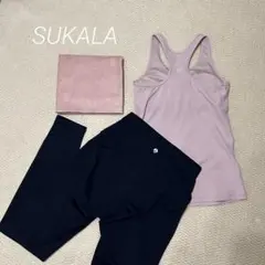 伸縮性最高！SUKALAヨガパンツ ピンク系 シームレス - メルカリ