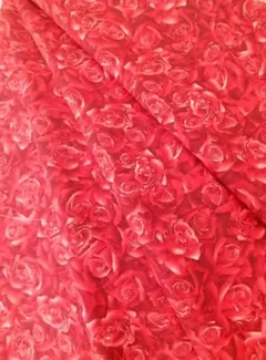 Hoffman California Fabrics ローズ柄 プリント生地