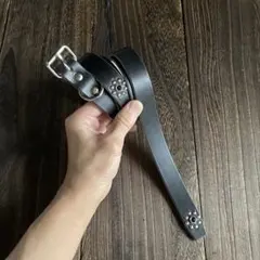 オーダー品 スタッズベルト ミッスーリ シルバー ニッケル 24㎜ spread