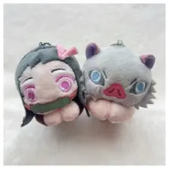 鬼滅の刃 はぐキャラ 嘴平伊之助 ぬいぐるみ マスコット キーホルダー