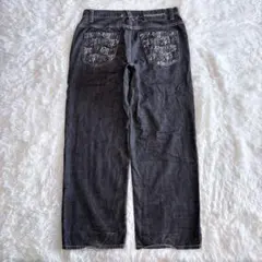 archive enyce wide baggy black demim Y2Kのサムネイル