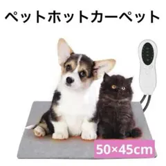 ペットホットカーペット 50×45cm 犬 猫 ホットマット ヒーター グレーのサムネイル