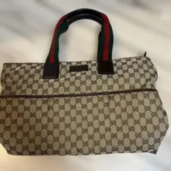 Gucci GGキャンバス　トートバッグ　マザーズバッグ