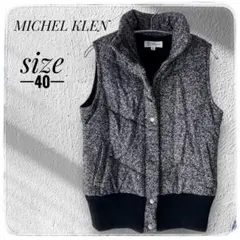 MICHEL KLEN ノースリーブジャケット サイズ40