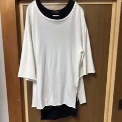 GGD スモックTシャツ ホワイト GGDタンクトップ黒付き フリーサイズのサムネイル