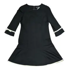 美品 UNIVERVAL MUSE ワンピース リボン袖 フレアシルエット S