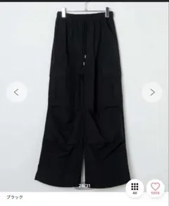 WEGO カーゴパンツ　ブラック　S