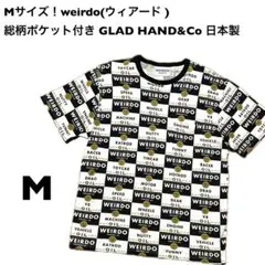 Mサイズ！weirdo(ウィアード )古着Tシャツ 総柄ポケット付き GLADのサムネイル
