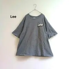 Lee サガラ刺繍ロゴワッペン半袖Tシャツグレーメンズ・ユニセックスLのサムネイル