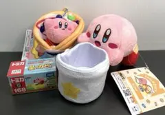 星のカービィ ぬいぐるみ 小物入れ・クレープマスコット・トミカ 3点セット