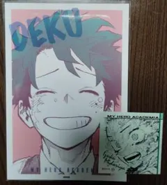 ヒロアカ展 ワンシーンカード スクエアステッカー 緑谷