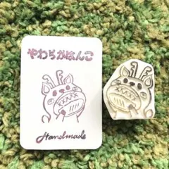 № 1148 鹿 めろんぱん 奈良 消しゴムはんこ 手描きオリジナル図案