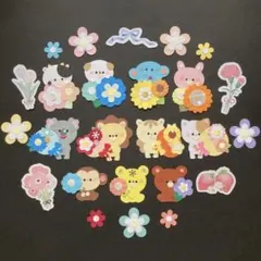 654 ペーパークラフト アルバム クラフトパンチ 花 動物 メッセージ