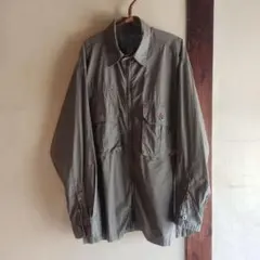 OLD zip/cotton/shirt JKT olive 00s