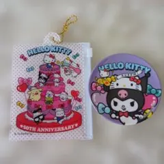 ハローキティ 50周年記念ビニールケースと豆皿