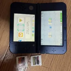 Newニンテンドー3DS LL ブルー【ソフト2本付：戦闘中・ウイイレ】充電器込