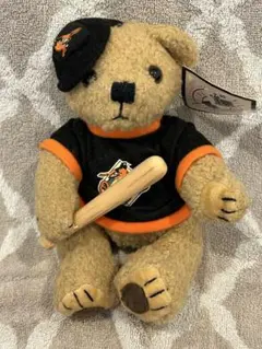 野球応援クマのぬいぐるみ バット付き