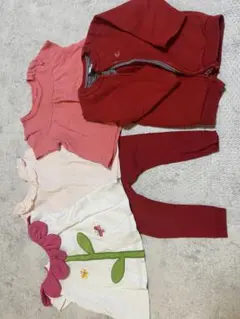 【まとめ売り】プチバトーTシャツ　パンツ　パーカー　18m 12m