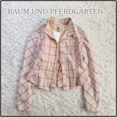 BAUM UND PFERDGARTEN コットンジャケット 総柄 チェック