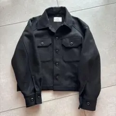 HYKE 新品AWウールブラック シャツジャケット