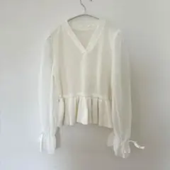 GRL レディース　トップス　異素材　フリル