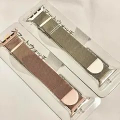 38mm 2本セット ステンレス コンパチブル apple watch バンド