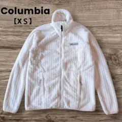 コロンビア✨フリースボアジャケット フルジップアップパーカー 白【XS】
