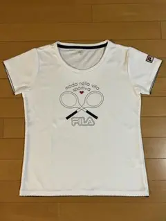 FILA テニス Tシャツ Lサイズ ホワイト