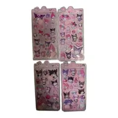 ボンボンドロップシール サンリオ クロミ キティちゃん マイメロ 4枚セット