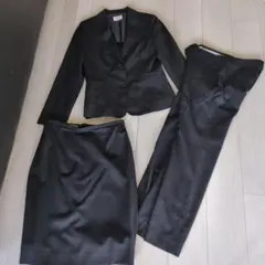 美品✨️アリスバーリー　ブラックスーツ タイトスカートとスラックスセット