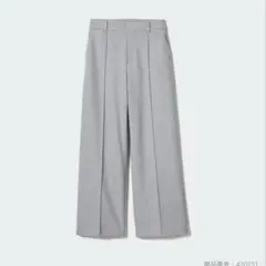 UNIQLO ブラッシュドジャージーワイドパンツ グレー XL