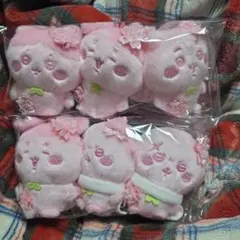 ちいかわ　ぬいぱれっと さくらいろ　みるくいろ　マスコット　6個