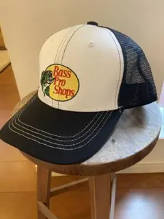 Bass Pro Shops メッシュキャップ ホワイト/ブラック⑥
