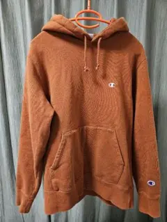 Champion パーカー ダークオレンジ