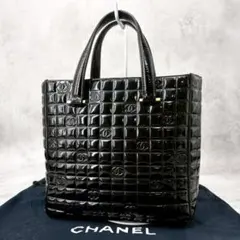 美品 CHANEL シャネル　パテント　チョコバー　 トートバッグのサムネイル