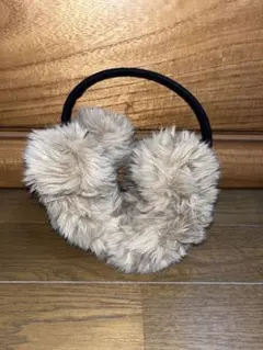 ディズニー ミッキー 耳当て ベージュファー