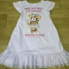 mezzo piano メゾピアノ アイスクリームクマチュールワンピース 120