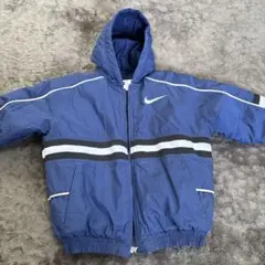 Nike フード付きジャケット ネイビー ビンテージ　キッズブルゾン　ダウン