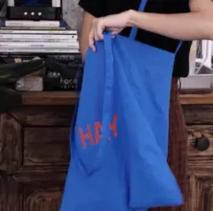 HAY　TOTE　ブルー赤ロゴ　トートバッグ　エコバッグ