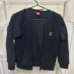 BABYDOLL ボアジャケット 黒 キッズ アウター フリース 男の子 女の子