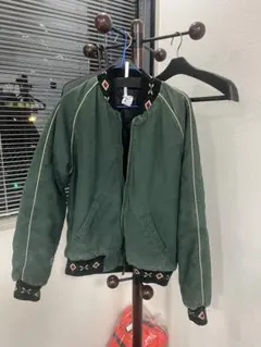 ダークグリーン ボンバージャケット