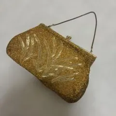 ゴールド ビーズ パーティーバッグ チェーン付き - メルカリ