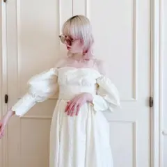 ハートジャガード2wayパフトップスのサムネイル